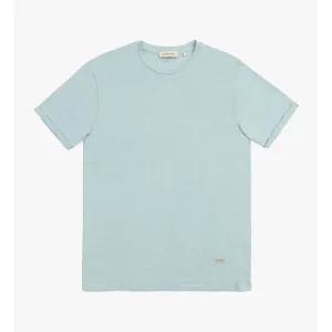 T-SHIRT BASIC IN MISTO LINO/VISCOSA - REGULAR FIT GL2276F.SKY