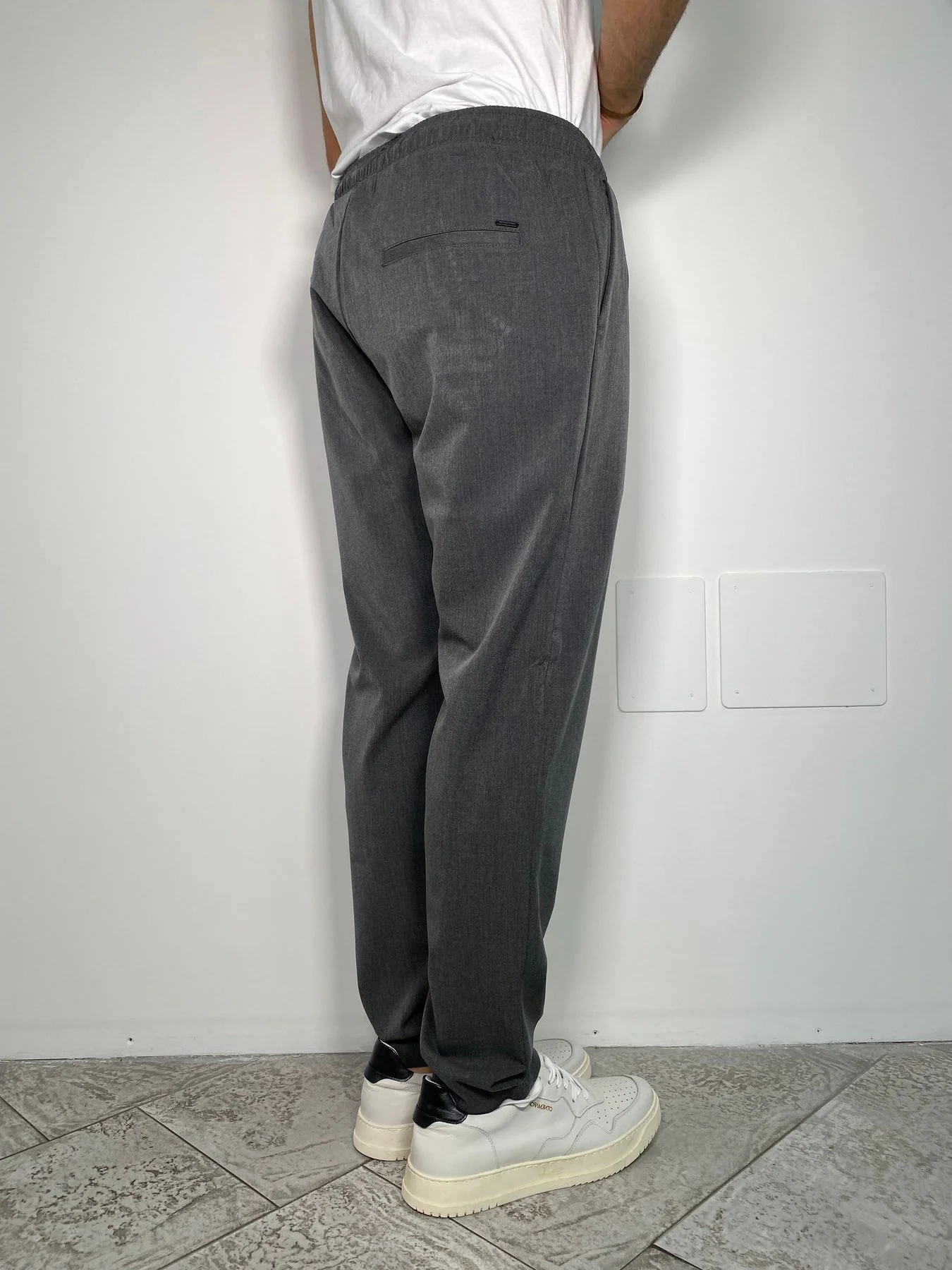 PANTALACCIO LEONARD IN TESSUTO ELASTICIZZATO CON ACCESSORIO CATENA REMOVIBILE - REGULAR FIT - immagine 4