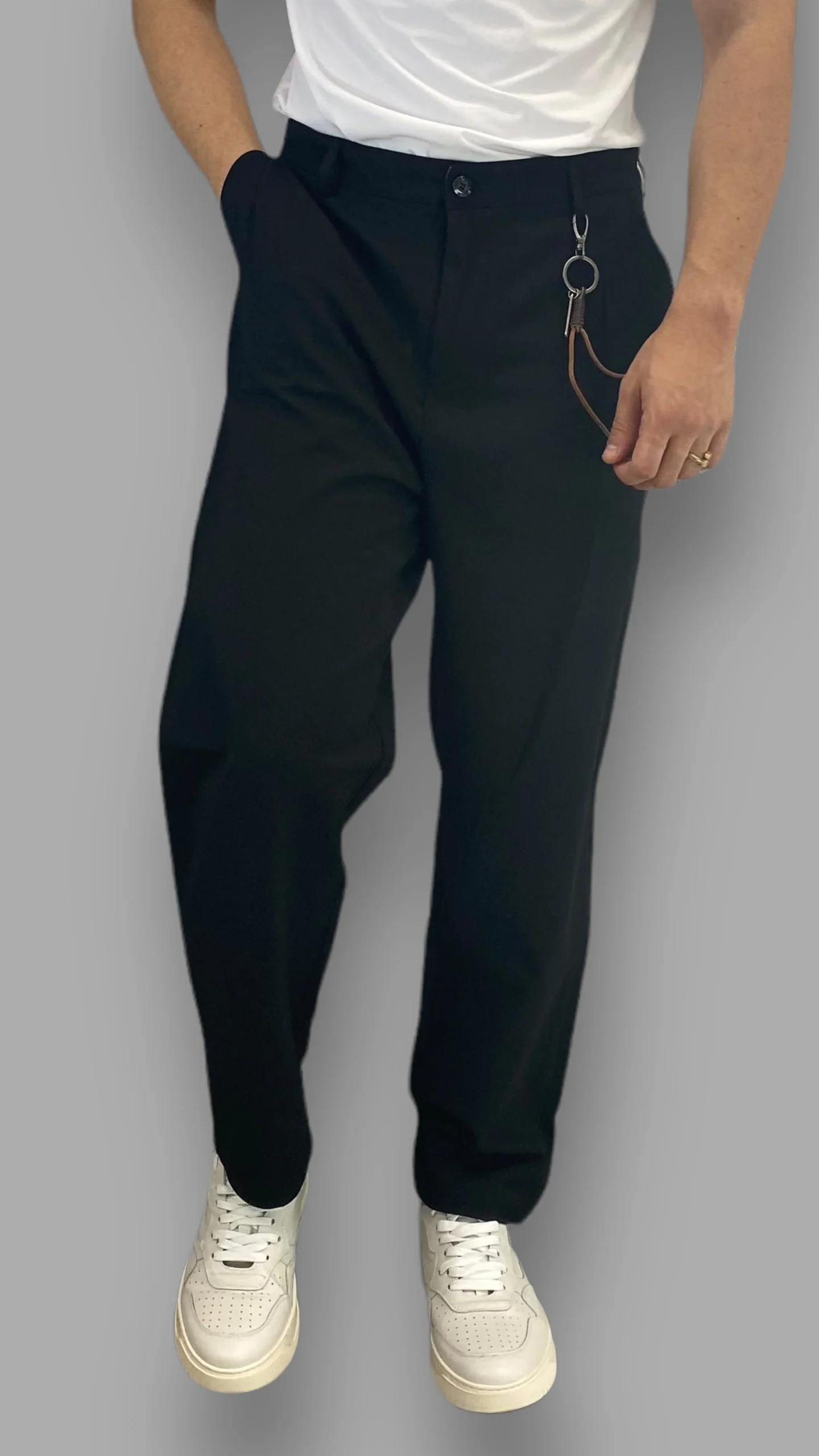 PANTALONE TASCA AMERICA CON PINCE - RELAXED FIT