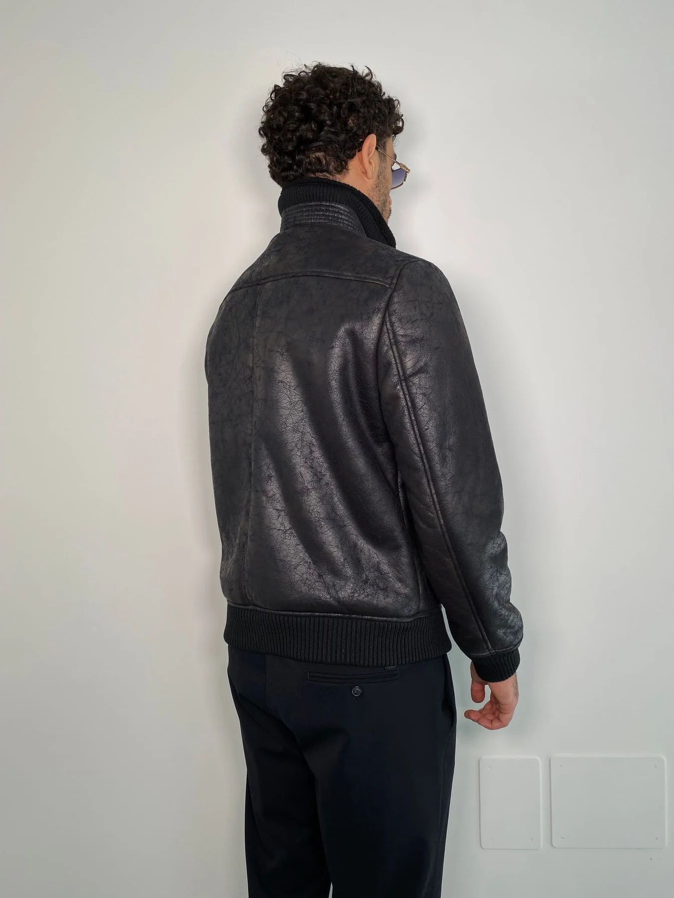 ECOMONTONE EFFETTO VINTAGE CON COLLO ALTO ED ELASTICO AL FONDO - REGULAR FIT - immagine 5