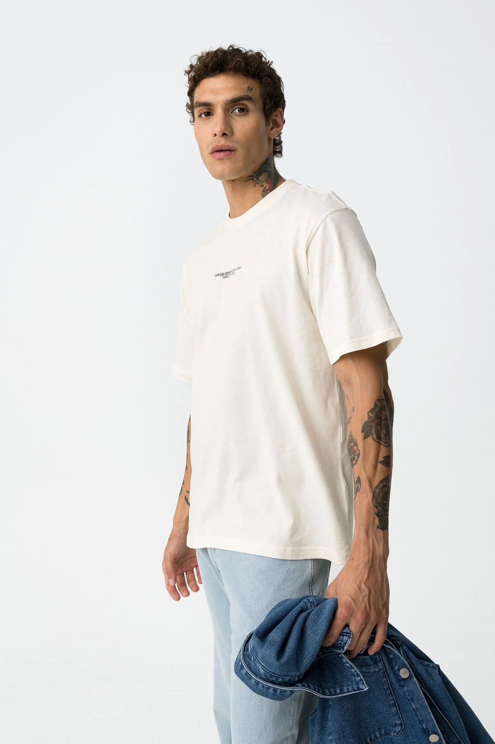 T-SHIRT ALPHA IN 100% COTONE CON STAMPA SUL RETRO - RELAXED FIT 10061480 - immagine 3