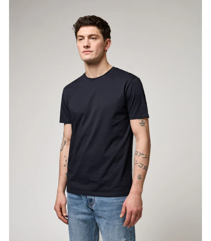 T-SHIRT BASIC IN 100% COTONE EXTRA FINE - REGULAR FIT GL1078F-S26.BLU - immagine 4