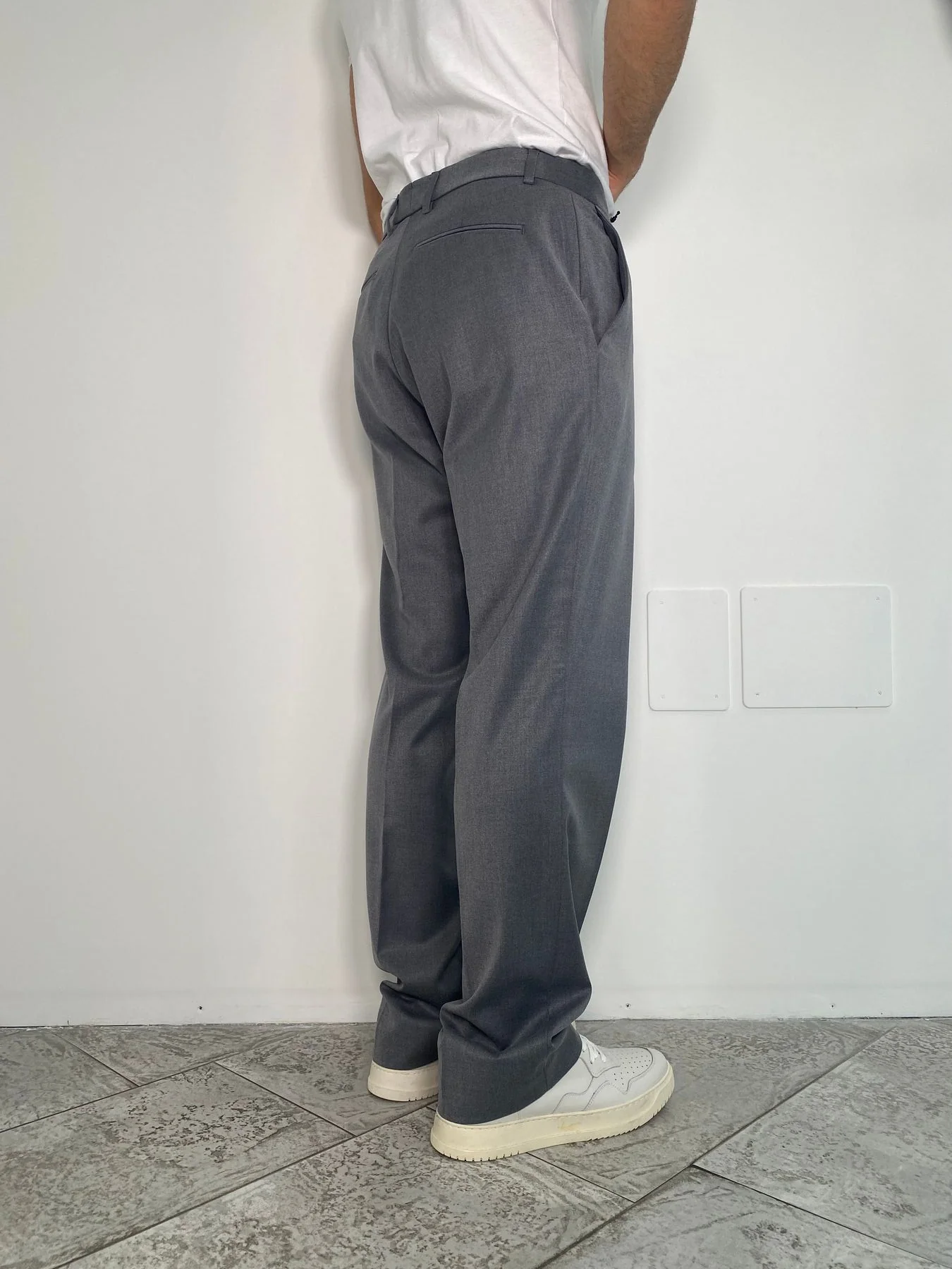 PANTALONE DA ABITO TASCA AMERICA FONDO AMPIO - RELAXED FIT - immagine 4