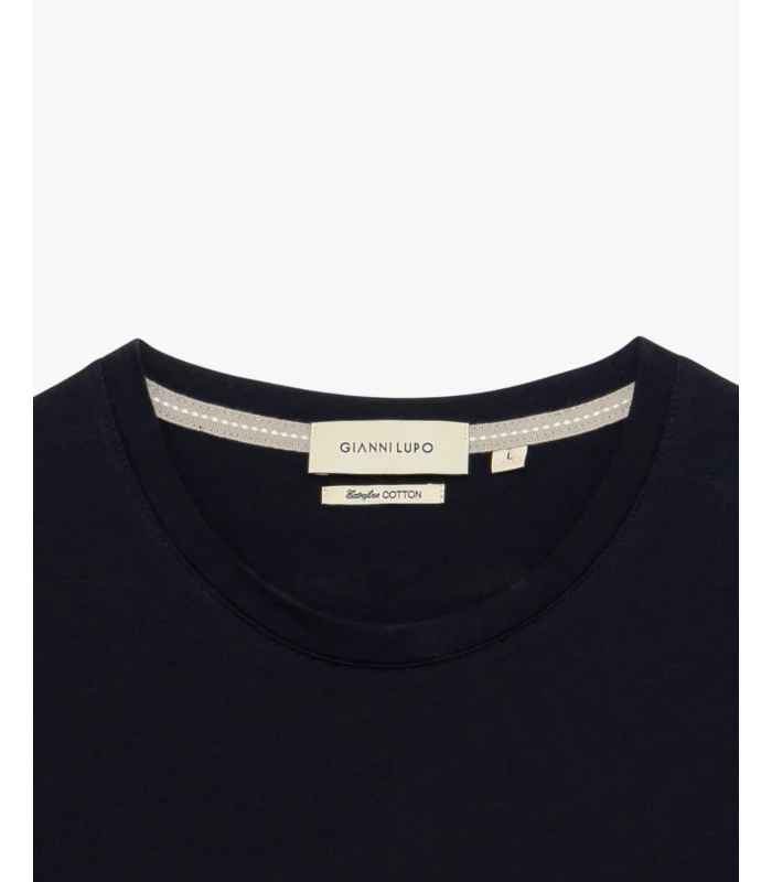 T-SHIRT BASIC IN 100% COTONE EXTRA FINE - REGULAR FIT GL1078F-S26.BLU - immagine 9