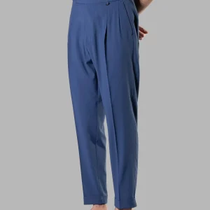 PANTALONE DA ABITO DOPPIA PINCES CON RISVOLTO AL FONDO - REGULAR FIT