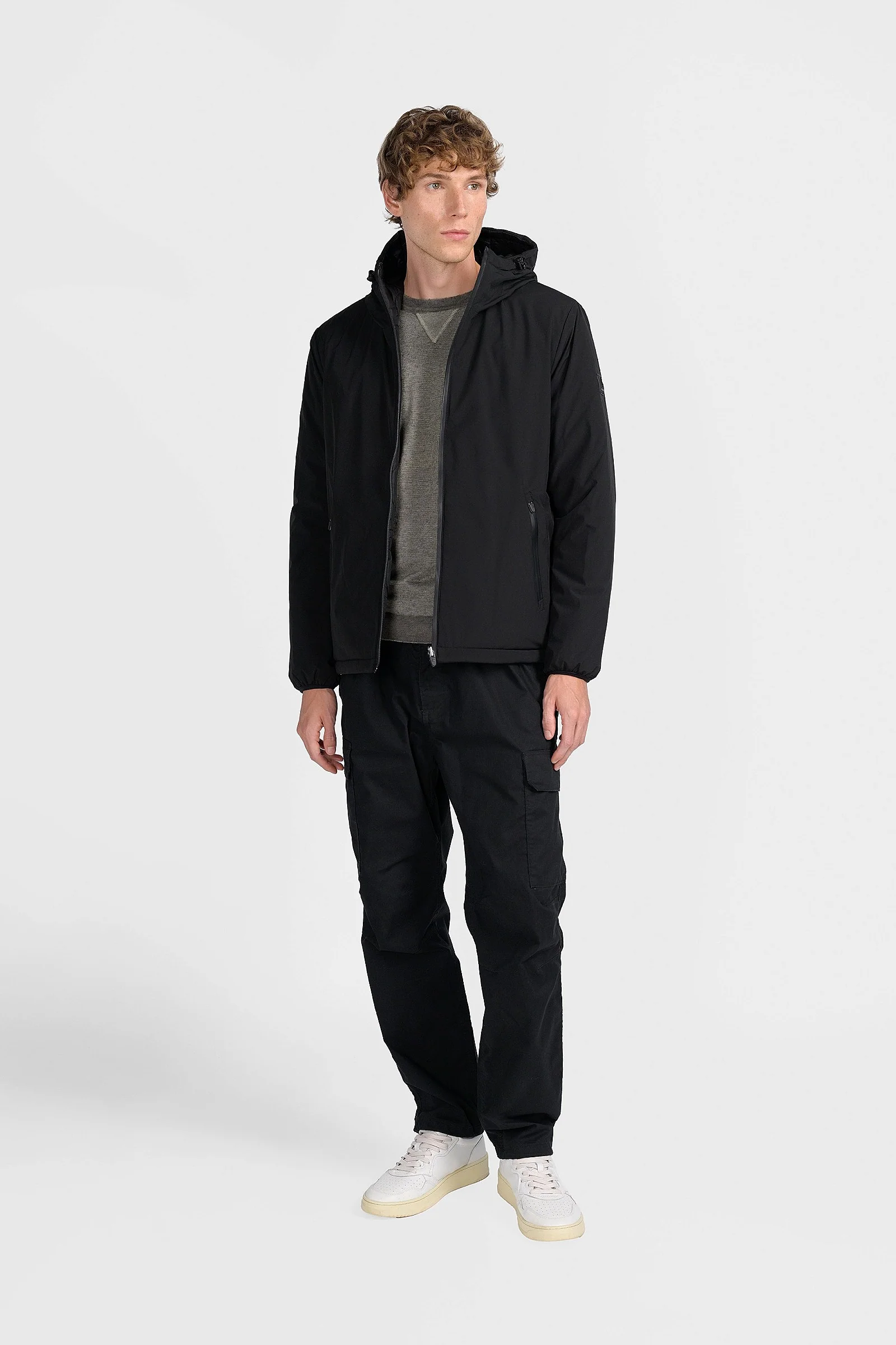 GIUBBINO CARCROSS REVERSIBILE 2 IN 1 IN TESSUTO SOFTSHELL STRETCH E PIUMINO - REGULAR FIT CN.G225305.NER - immagine 3