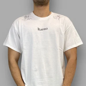 T-SHIRT STAMPA ANGELI KARMA - SEMI OVER FIT