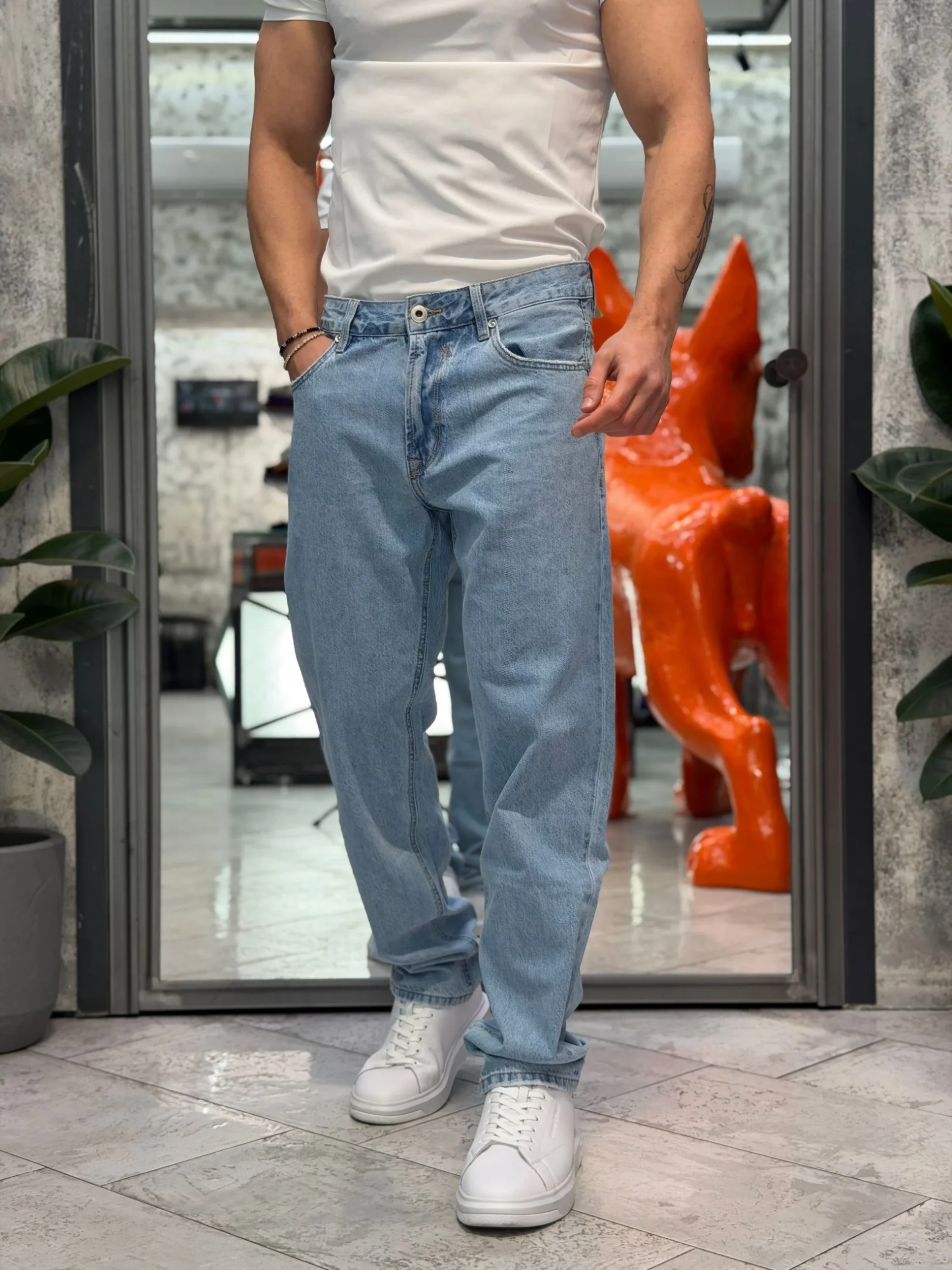 JEANS ALEX 5 TASCHE ZERO WASH - STRAIGHT LEG (GAMBA DRITTA) GL6396Q