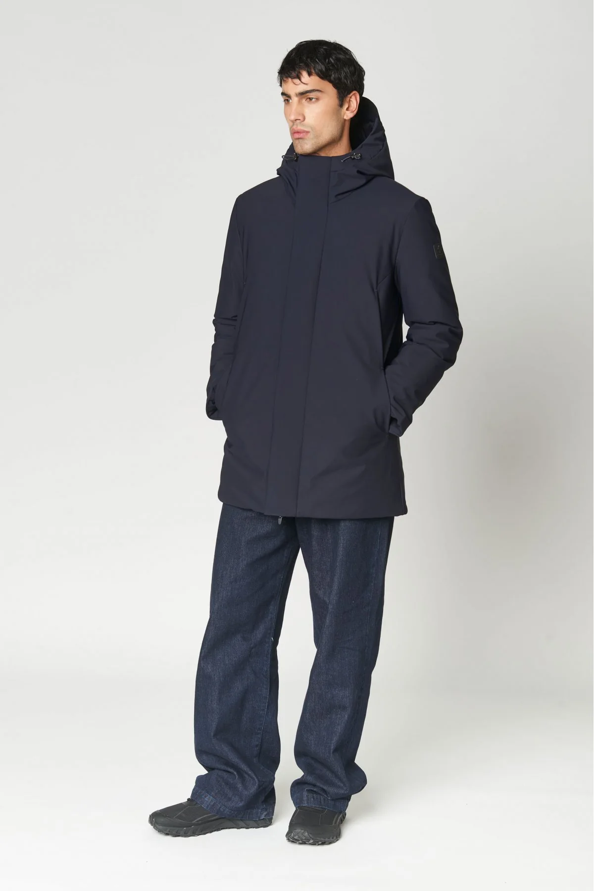 PARKA NELSON IN TESSUTO TECNICO WR ELASTICIZZATO AD ALTE PRESTAZIONI ALL'ESTERNO - COMFORT FIT CN.G224095.BLU - immagine 5