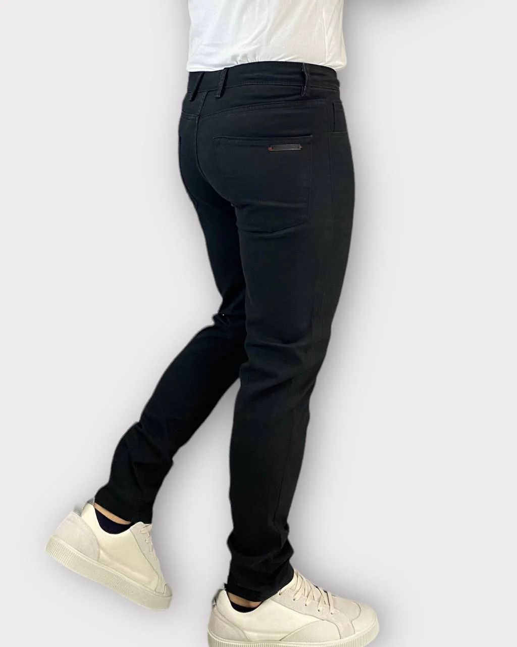 PANTALONE BASIC 5 TASCHE IN COTONE ELASTICIZZATO - SLIM FIT - immagine 4