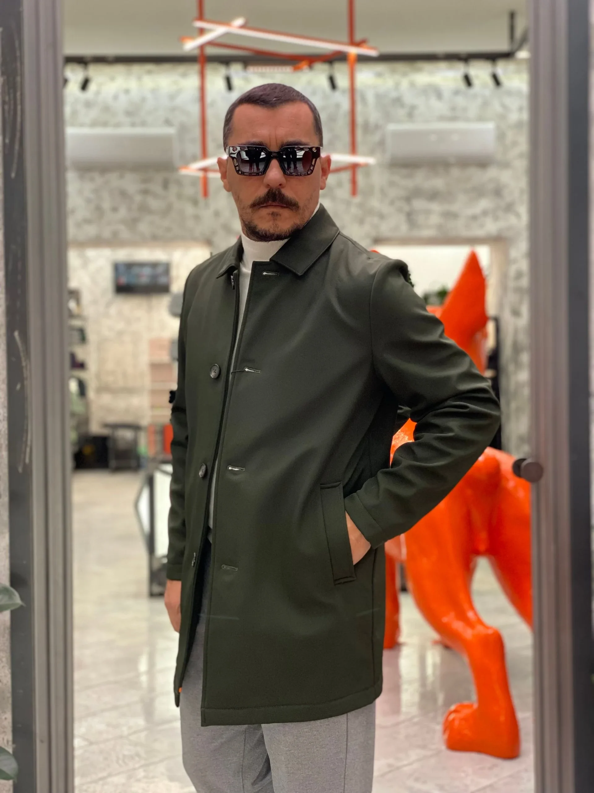 TRENCH IN TESSUTO SOFTSHELL ED INTERNO IN PILE - REGULAR FIT MK9940063.VMIL - immagine 3