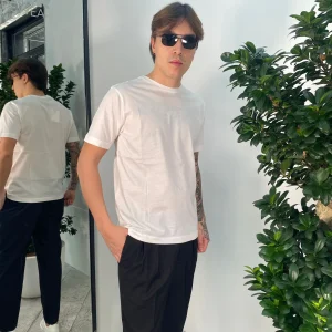 T-SHIRT BASIC IN COTONE MERCERIZZATO - REGULAR FIT TE2977SS.BIA