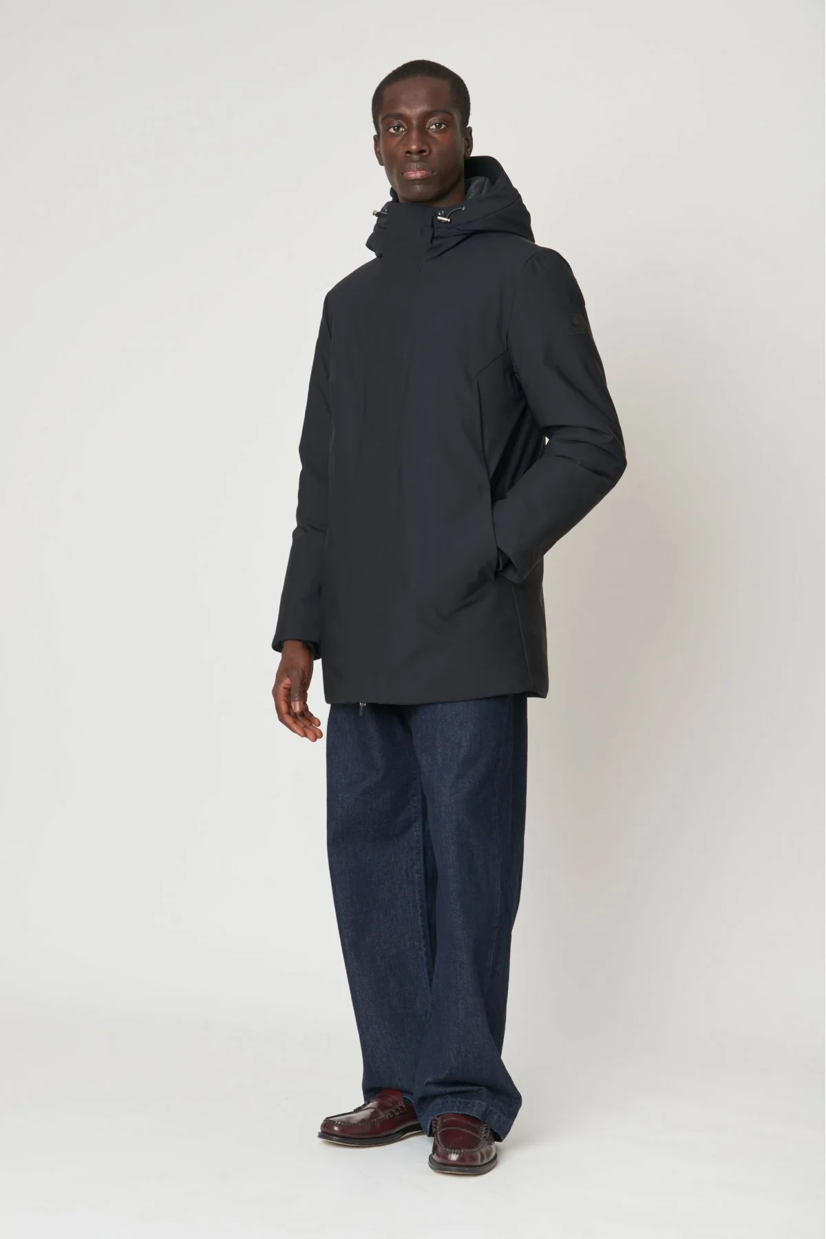 PARKA NELSON IN TESSUTO TECNICO WR ELASTICIZZATO AD ALTE PRESTAZIONI ALL'ESTERNO - COMFORT FIT CN.G224095.NER - immagine 3