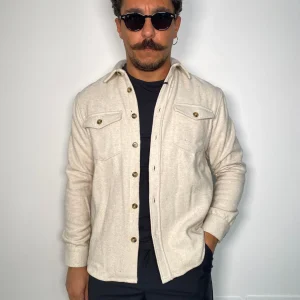 OVERSHIRT IN MISTO LANA CON TASCONI - REGULAR FIT