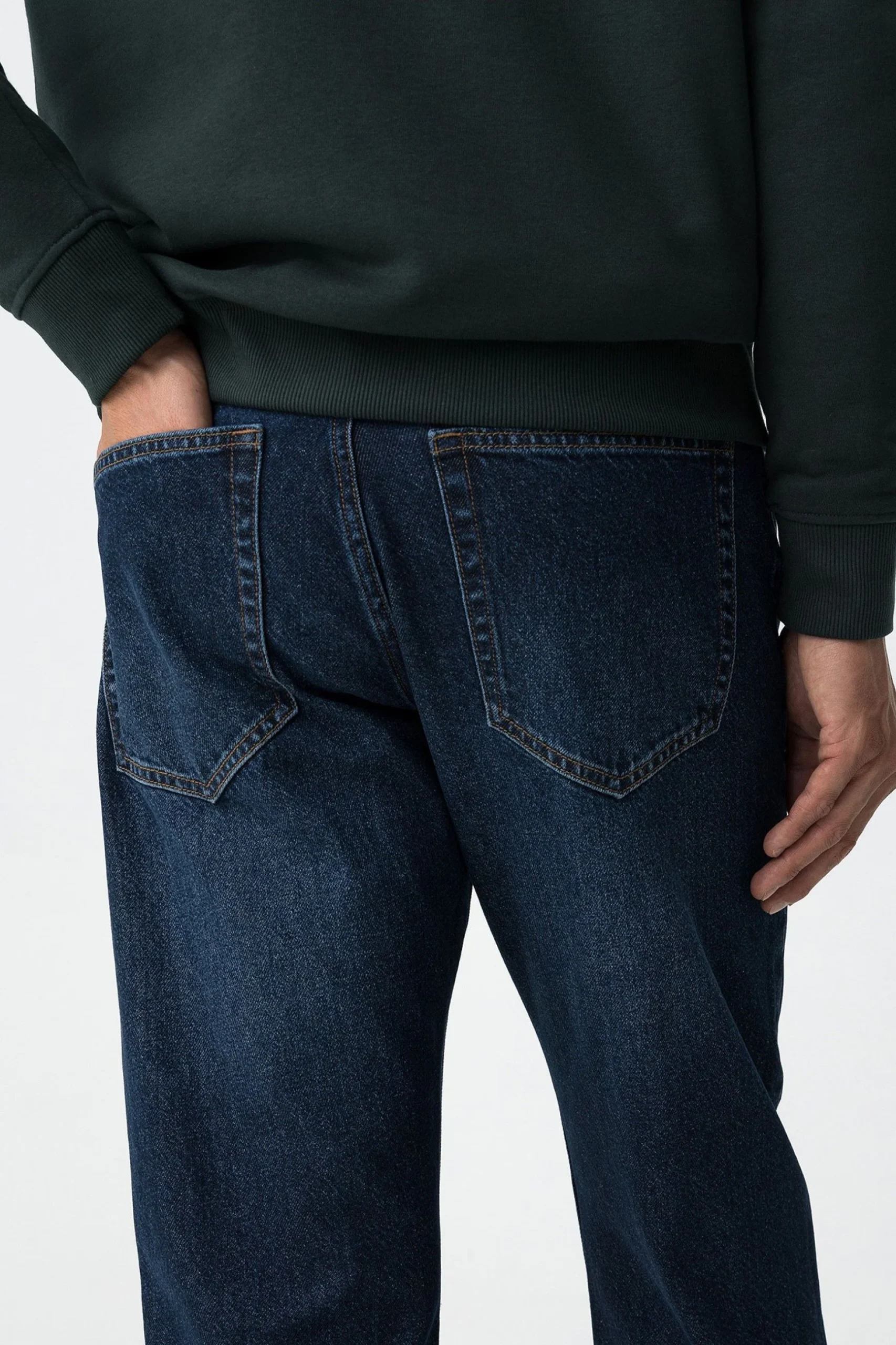 JEANS AUSTIN_58 5 TASCHE ZERO WASH - STRAIGHT LEG (GAMBA DRITTA) 10064277 - immagine 4