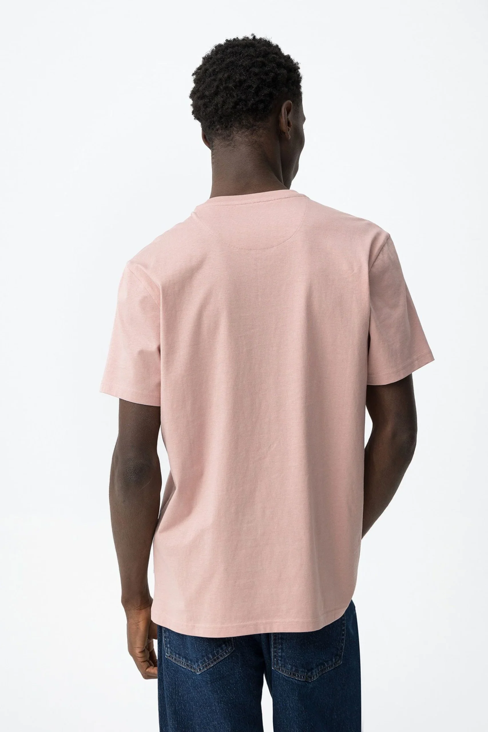 T-SHIRT BARTON BASIC IN 100% COTONE CON LOGO LATO CUORE - REGULAR FIT 10048304.ROSA - immagine 4