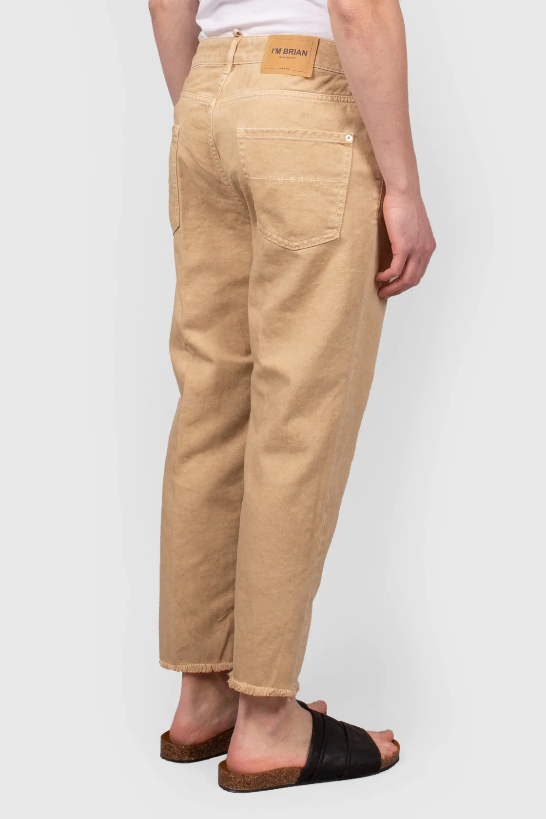 JEANS CROPPED FIT CON ORLO SFILACCIATO - immagine 4