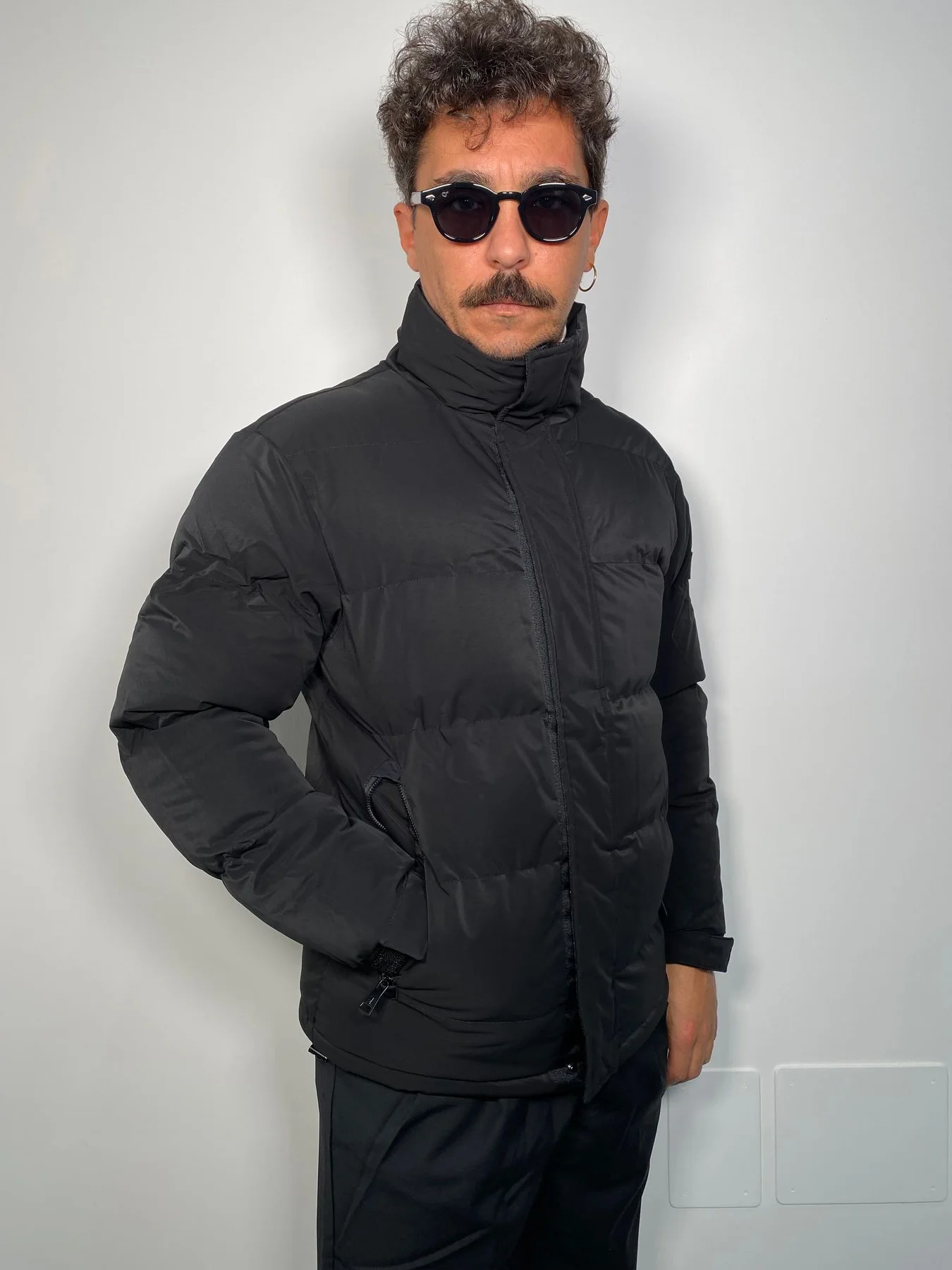 GIUBBINO MODELLO PUFFER CON CHIUSURA ZIP E BOTTONI AUTOMATICI - REGULAR FIT - immagine 5