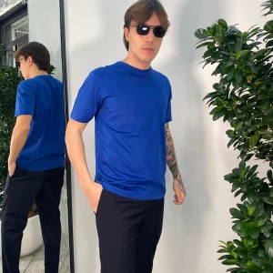 T-SHIRT BASIC IN COTONE MERCERIZZATO - REGULAR FIT TE2977SS.ROY