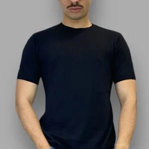 T-SHIRT IN FILO BASIC CON SPACCHETTI SUI LATI - REGULAR FIT