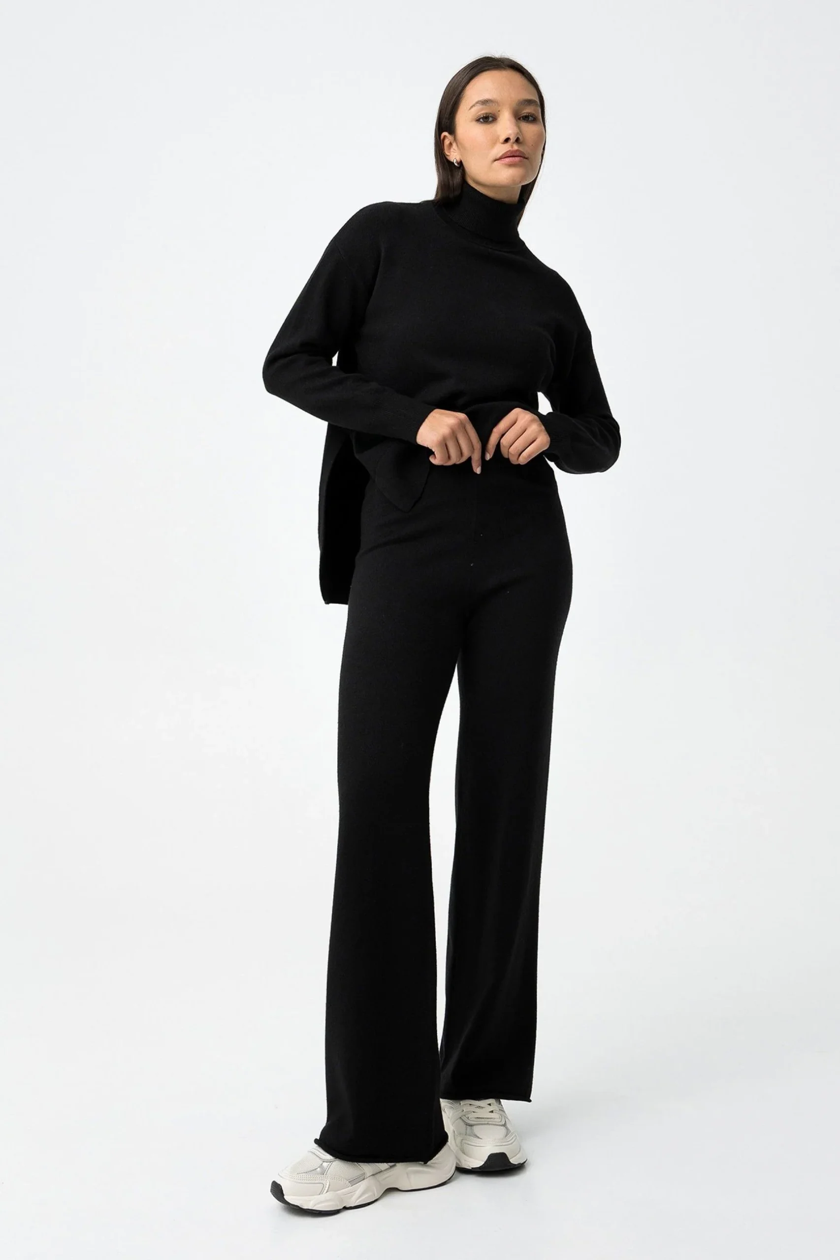 PANTALONE DA COMPLETO MAB_1B IN MAGLIA AMPIO CON ELASTICO IN VITA - COMFORT FIT 10061608.NER