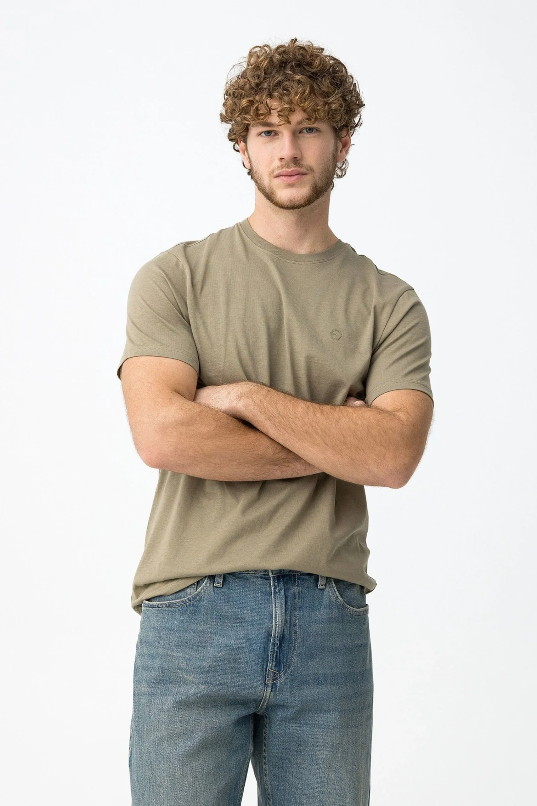 T-SHIRT BARTON BASIC IN 100% COTONE CON LOGO LATO CUORE - REGULAR FIT 10048304.MEL - immagine 4