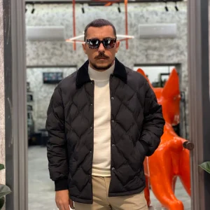 GIACCA GLENEVIS TRAPUNTATA MODELLO BARBOUR IN TESSUTO ELASTICIZZATO - COMFORT FIT CN.G225242.NER