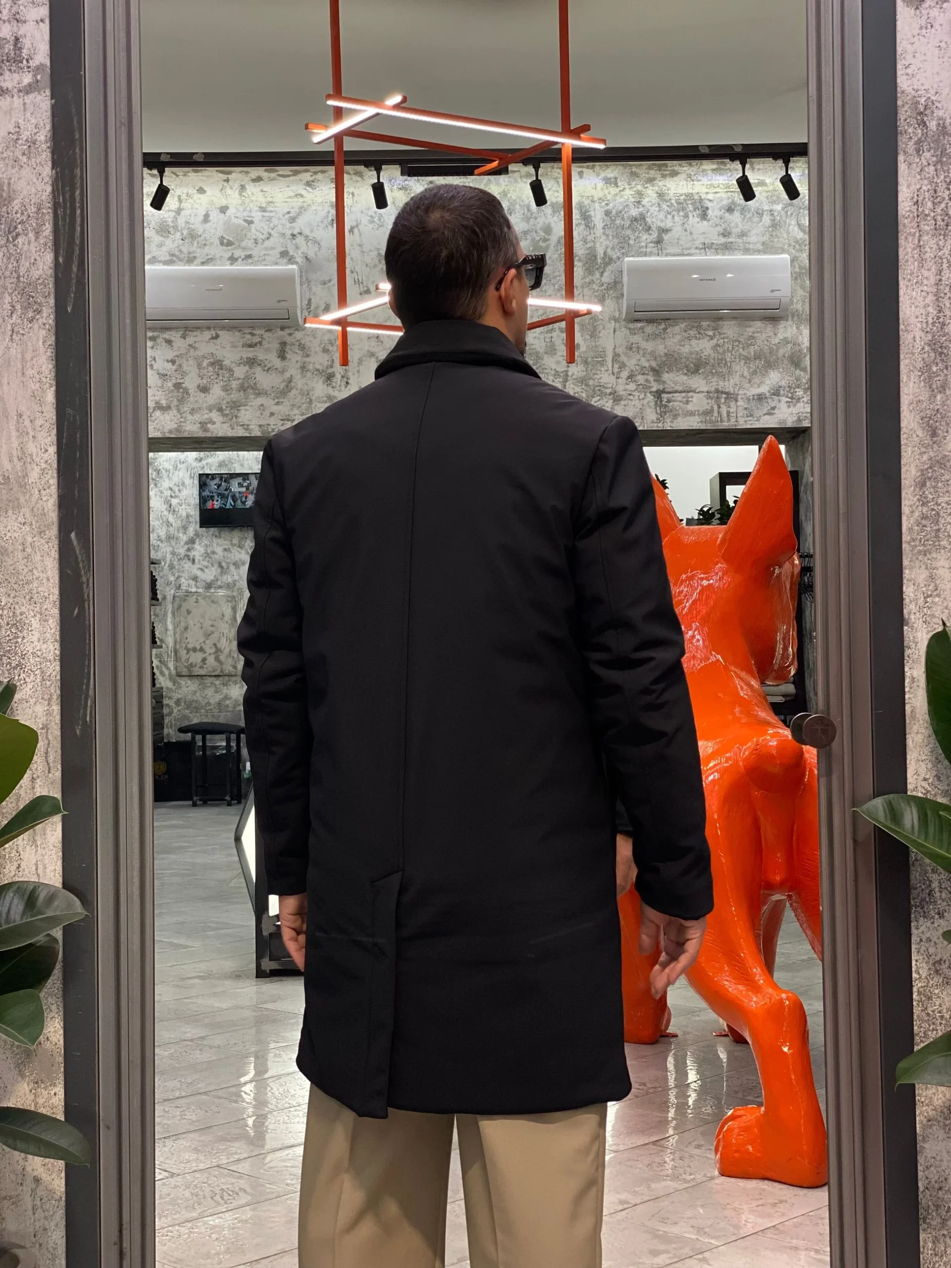 TRENCH FRANK IN TESSUTO TECNICO IMPERMEABILE ED ELASTICIZZATO - COMFORT FIT CN.G225374.NER - immagine 4