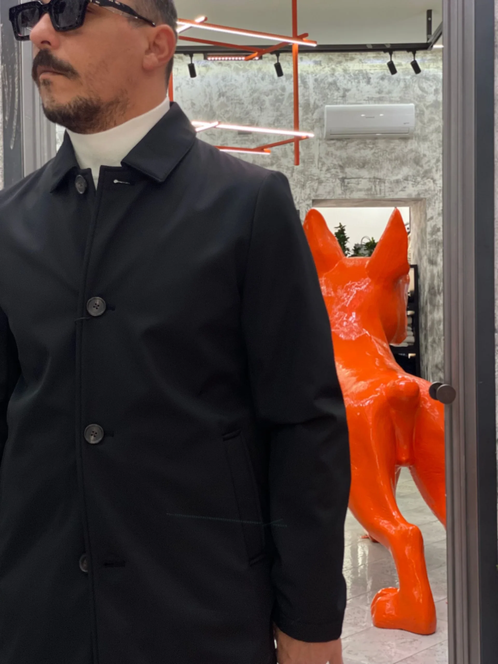 TRENCH IN TESSUTO SOFTSHELL ED INTERNO IN PILE - REGULAR FIT MK9940063.NER - immagine 6