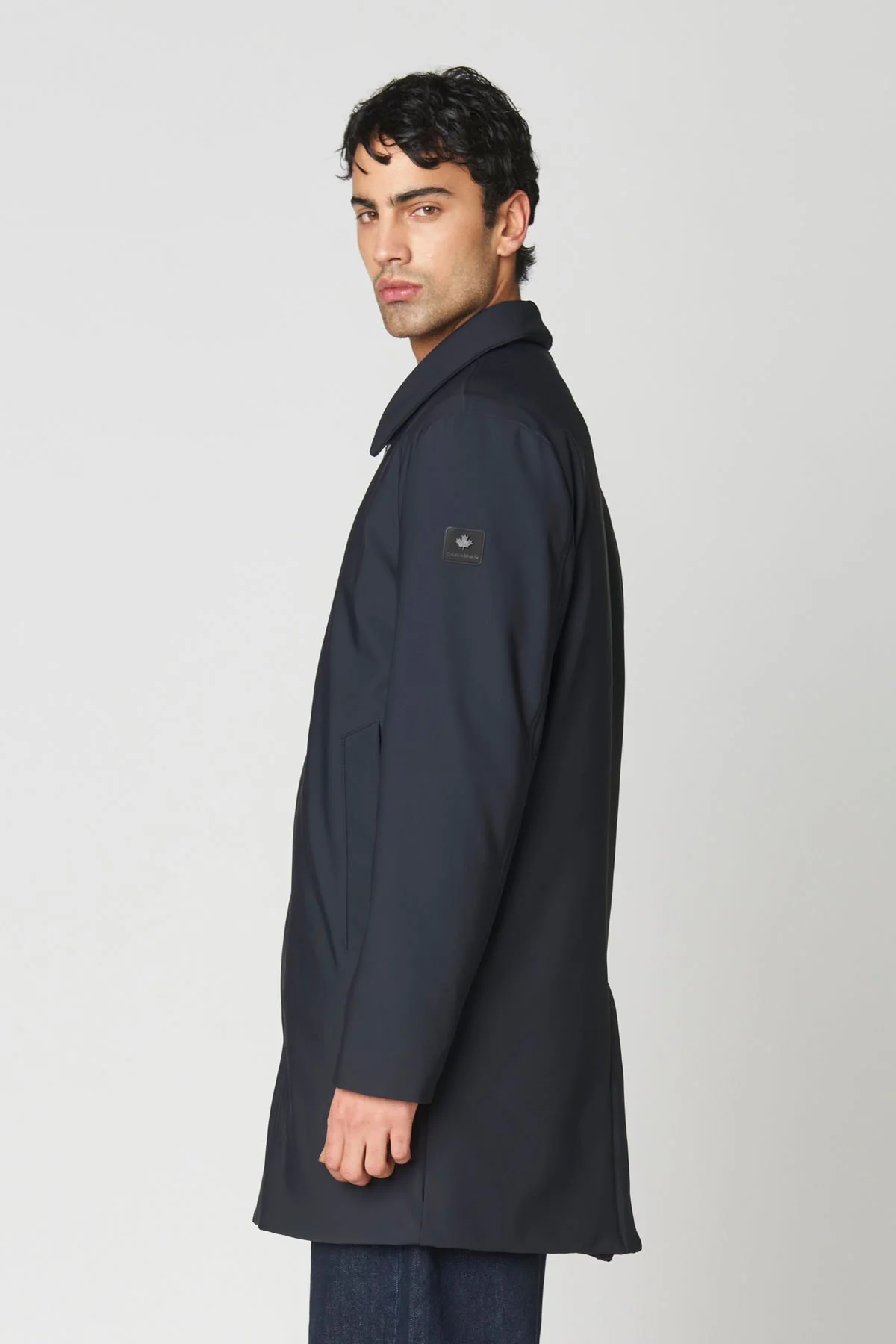 TRENCH FRANK IN TESSUTO TECNICO IMPERMEABILE ED ELASTICIZZATO - COMFORT FIT CN.G225374.BLU - immagine 3