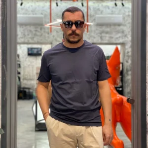 T-SHIRT BASIC IN 100% COTONE EXTRA FINE - REGULAR FIT GL1078F-S26.DGREY