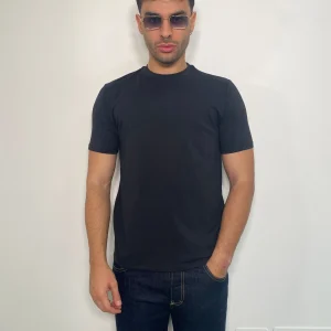 T-SHIRT BASIC IN COTONE ELASTICIZZATO - REGULAR FIT