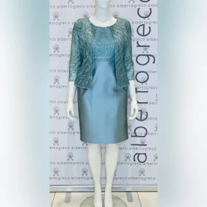 Completo tubino e giacca in pizzo ricamato