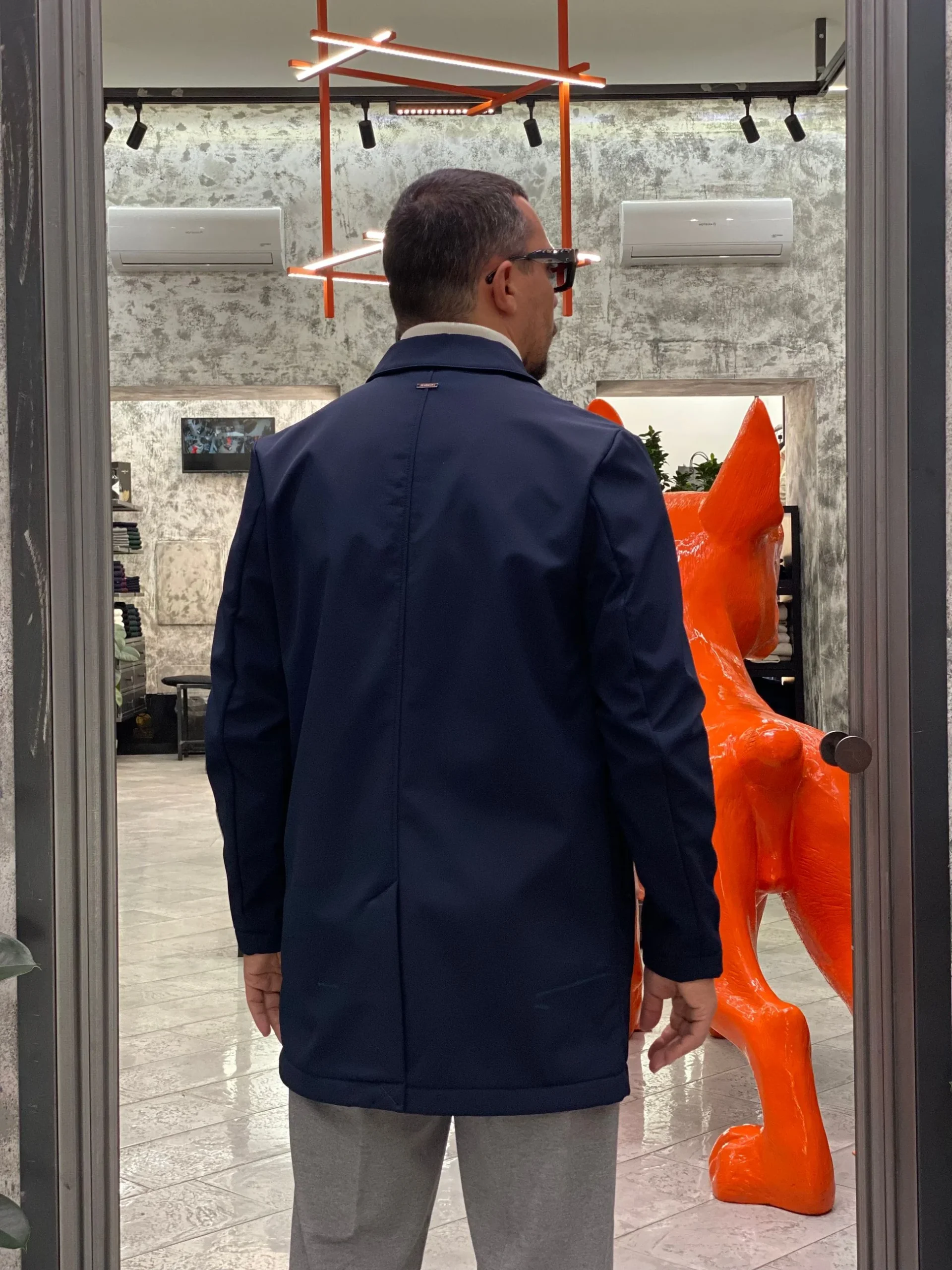 TRENCH IN TESSUTO SOFTSHELL ED INTERNO IN PILE - REGULAR FIT MK9940063.BLU - immagine 4