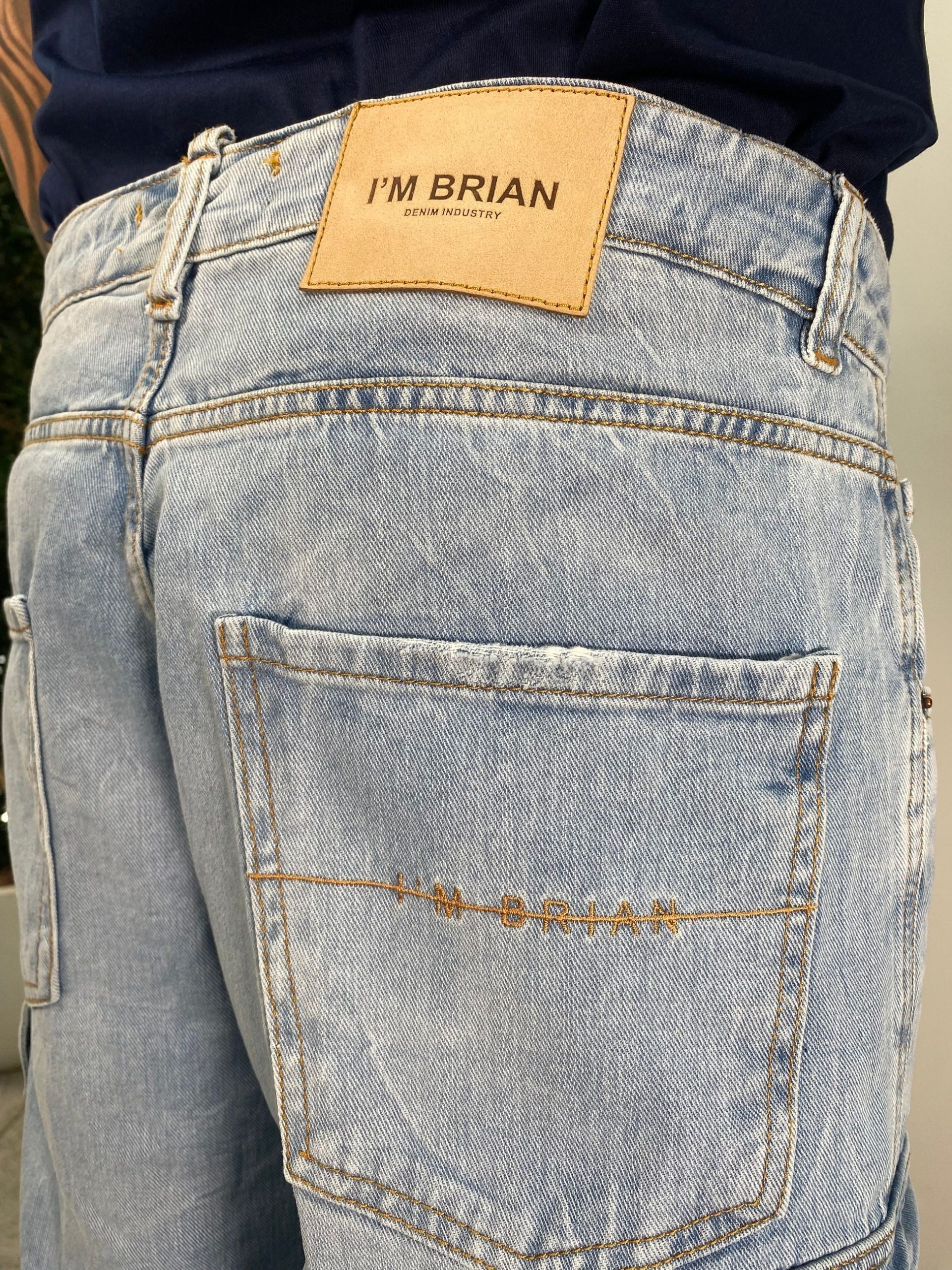 JEANS CARGO IN TELA FISSA CON TASCONI LAVAGGIO CHIARO - RELAXED FIT FRED L11/25 - immagine 9