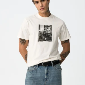 T-SHIRT ADLER CON STAMPA FRONTALE - RELAXED FIT 10061476.BIA