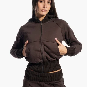 Felpa Zip HINNOMINATE HMABW01975 Felpa collo alto full zip con inserti in maglia