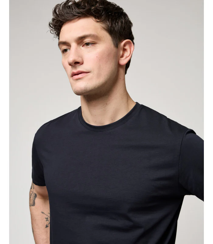 T-SHIRT BASIC IN 100% COTONE EXTRA FINE - REGULAR FIT GL1078F-S26.BLU - immagine 5