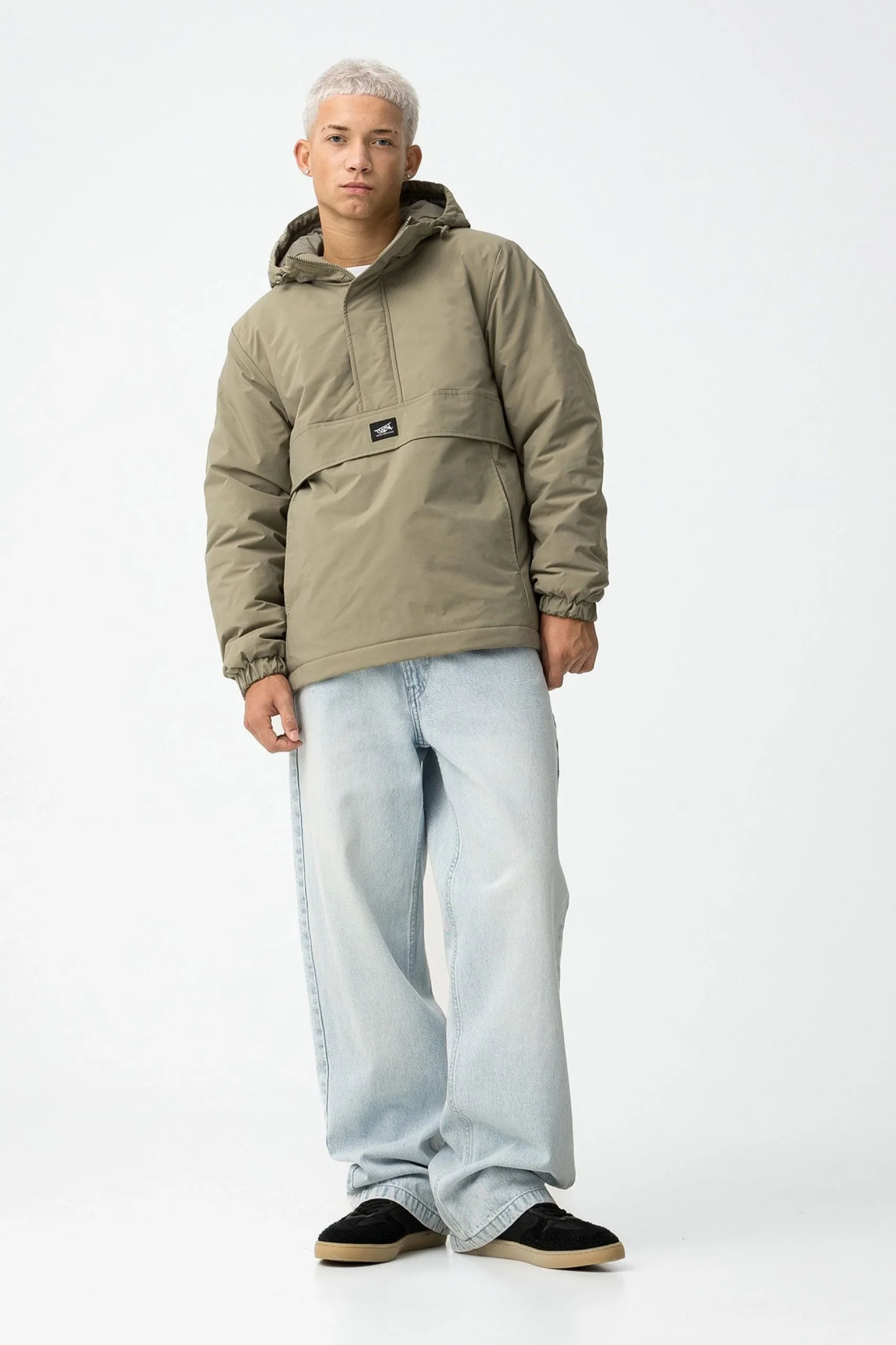 GIUBBINO MONFORT CON CAPPUCCIO REGOLABILE CON COULISSE. TASCHE LATERALI E ORLO E POLSINI ELASTICIZZATI - REGULAR FIT 10062547.MEL - immagine 7