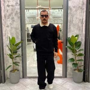 PANTALONE PALAZZO IN POLICOT CON COULISSE REGOLABILE - LOOSE FIT M252196-1