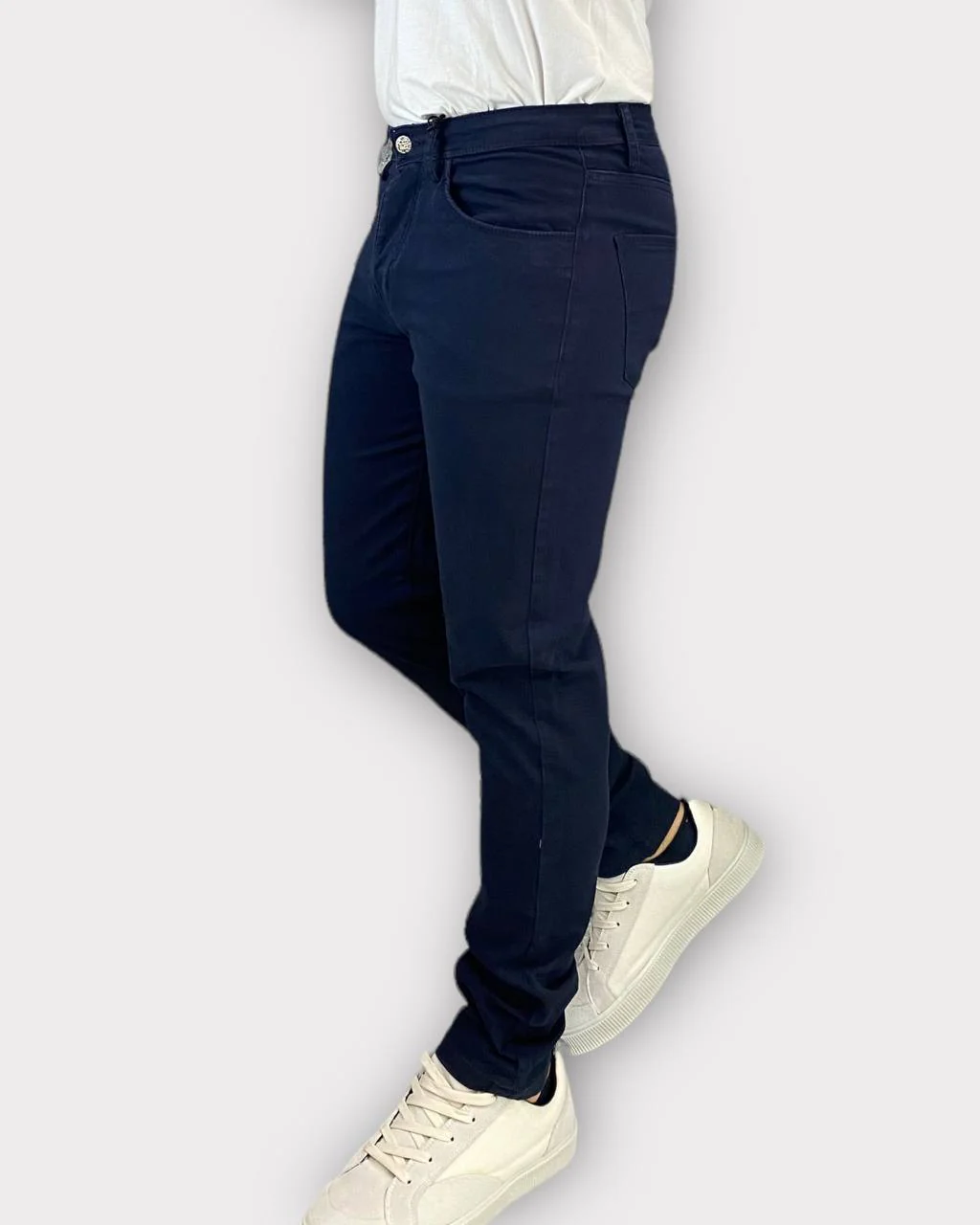 PANTALONE BASIC 5 TASCHE IN COTONE ELASTICIZZATO - SLIM FIT - immagine 6