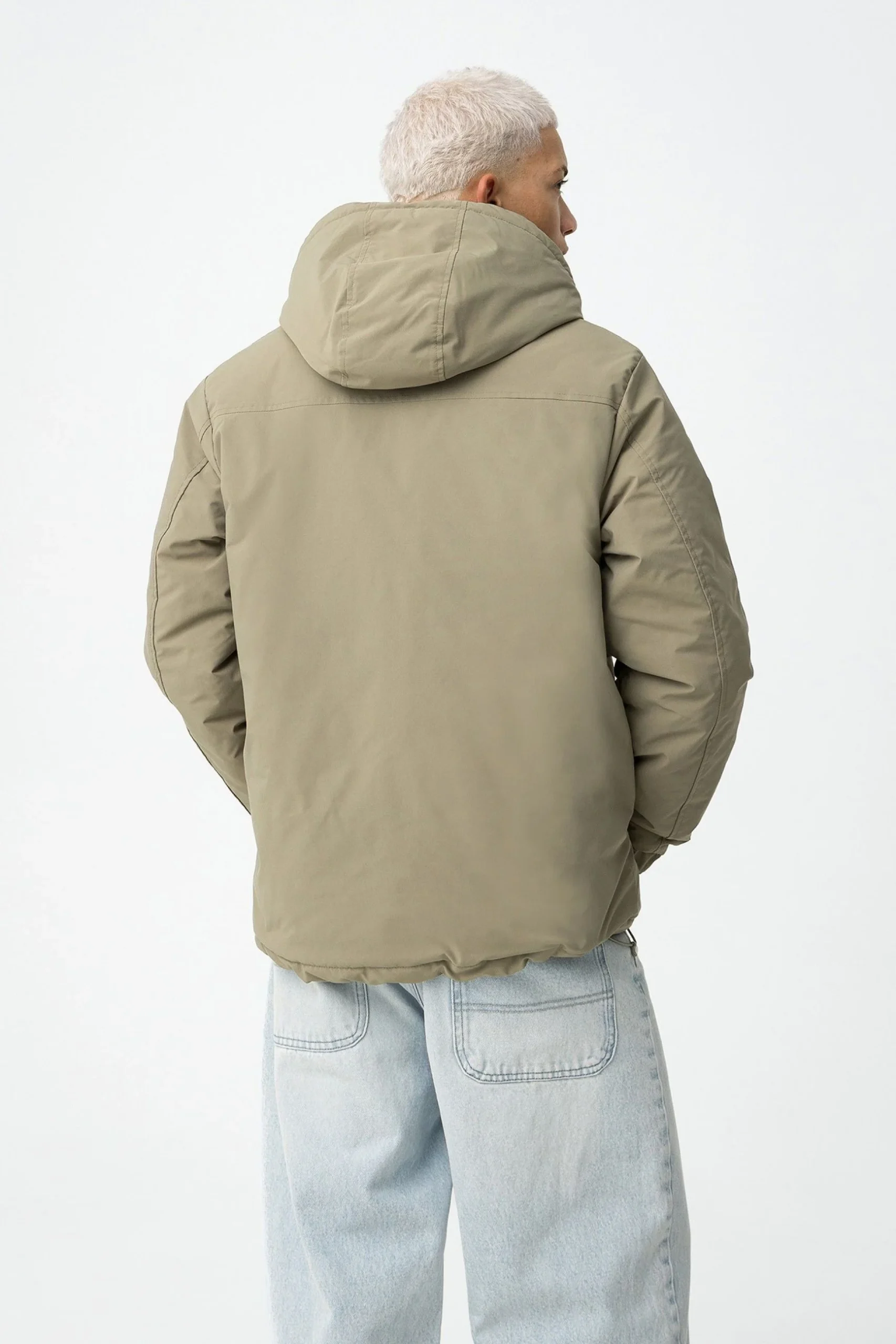 GIUBBINO MONFORT CON CAPPUCCIO REGOLABILE CON COULISSE. TASCHE LATERALI E ORLO E POLSINI ELASTICIZZATI - REGULAR FIT 10062547.MEL - immagine 4