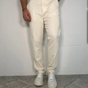 PANTALONE DA COMPLETO TASCA AMERICA IN VELLUTO A COSTE ELASTICIZZATO - COMFORT FIT