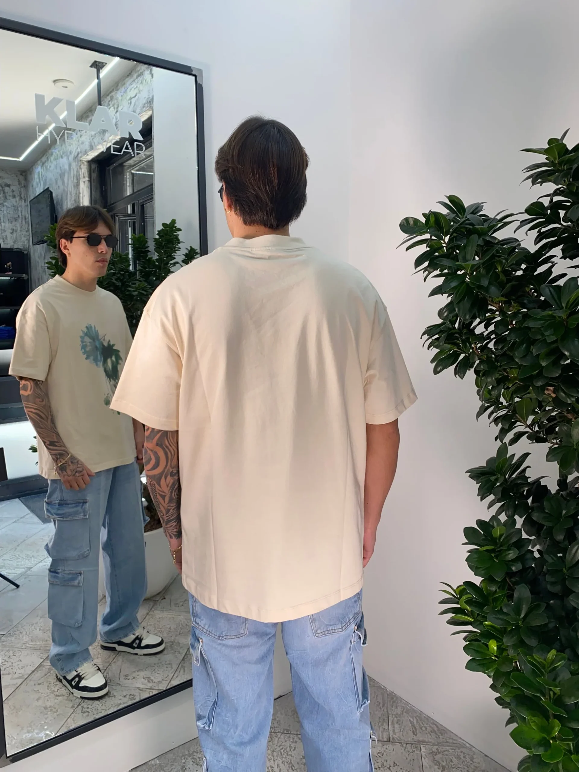 T-SHIRT OVERSIZE CON STAMPA IN 100% COTONE TS3323.PAN - immagine 4