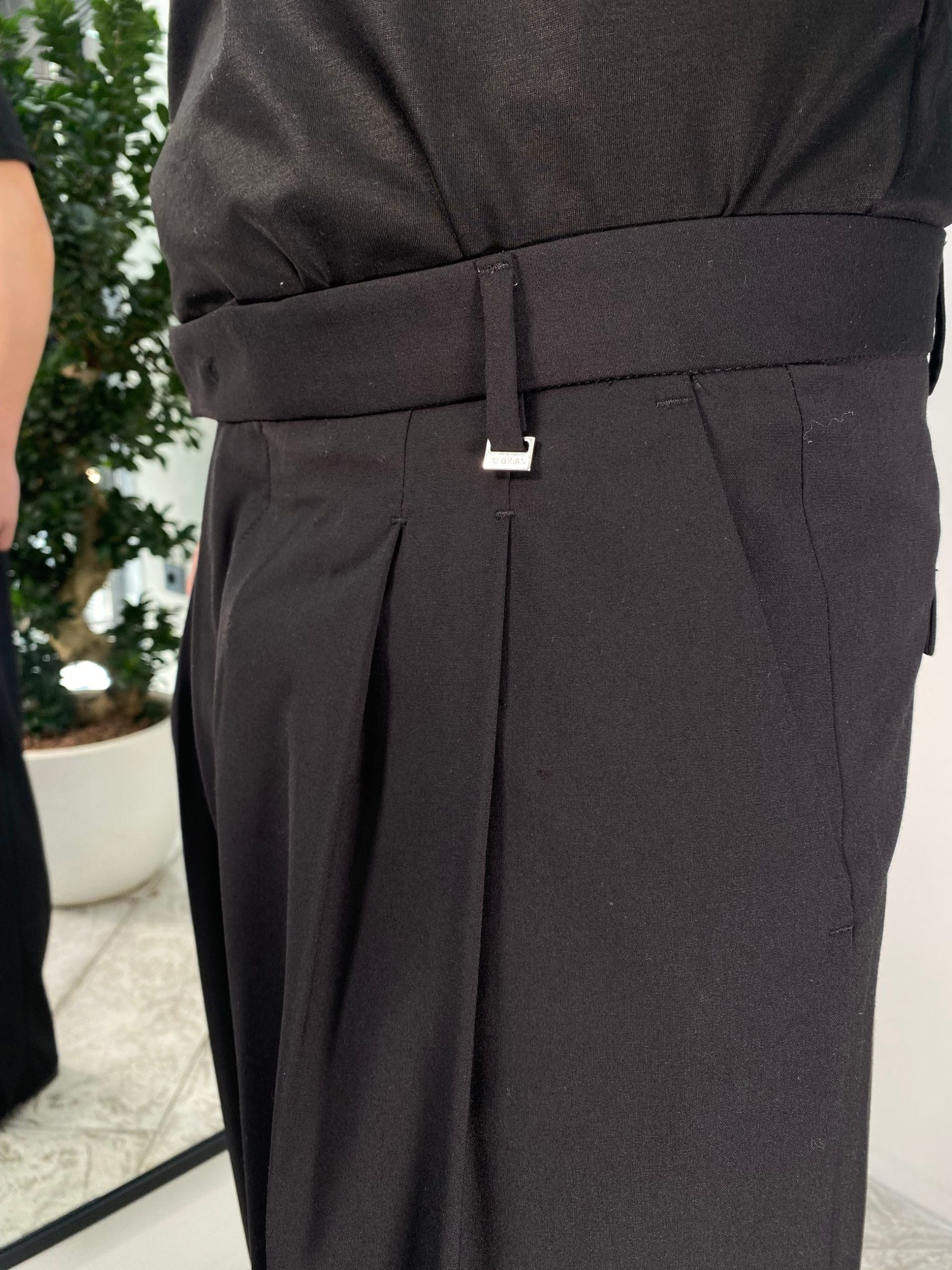 PANTALONE DA COORDINATO FONDO AMPIO CON DOPPIA PINCE - RELAXED FIT PA3261.NER - immagine 6