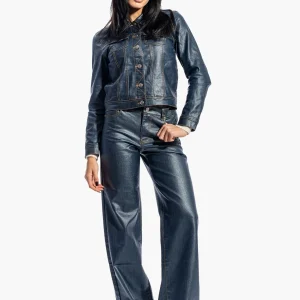 Completo FK Milano F351F295/F351F292 Outfit in denim spalmato