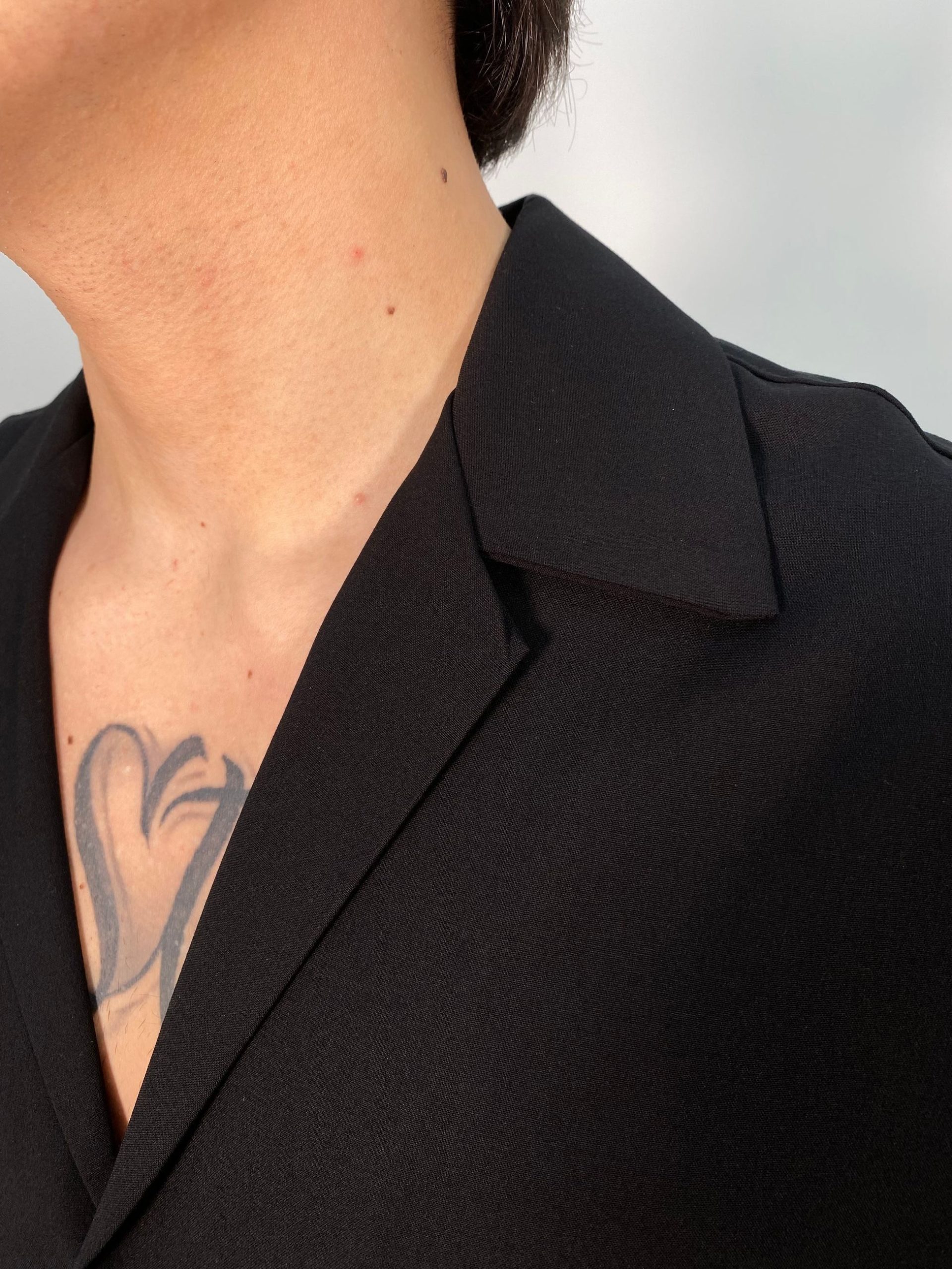 GIACCA CAMICIA IN POLIVISCOSA CON COLLO BOWLING - REGULAR FIT CA3286.NER - immagine 6