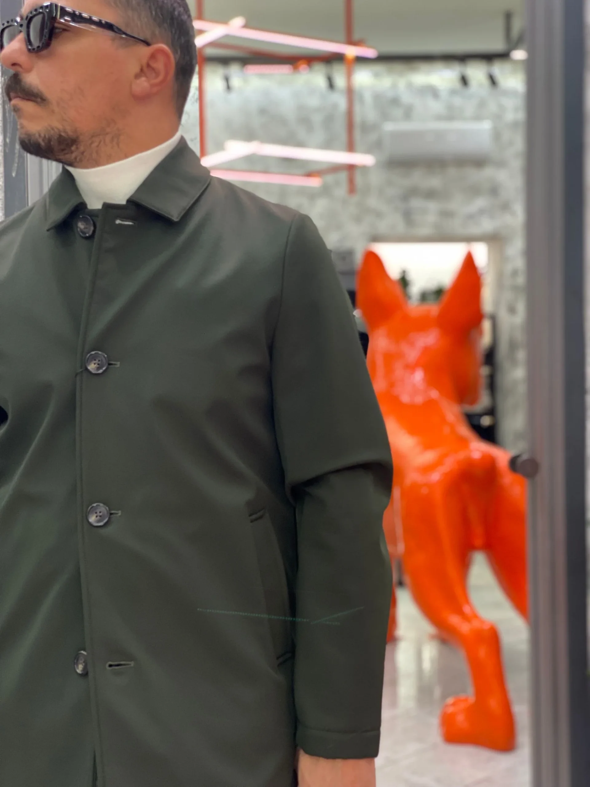 TRENCH IN TESSUTO SOFTSHELL ED INTERNO IN PILE - REGULAR FIT MK9940063.VMIL - immagine 6