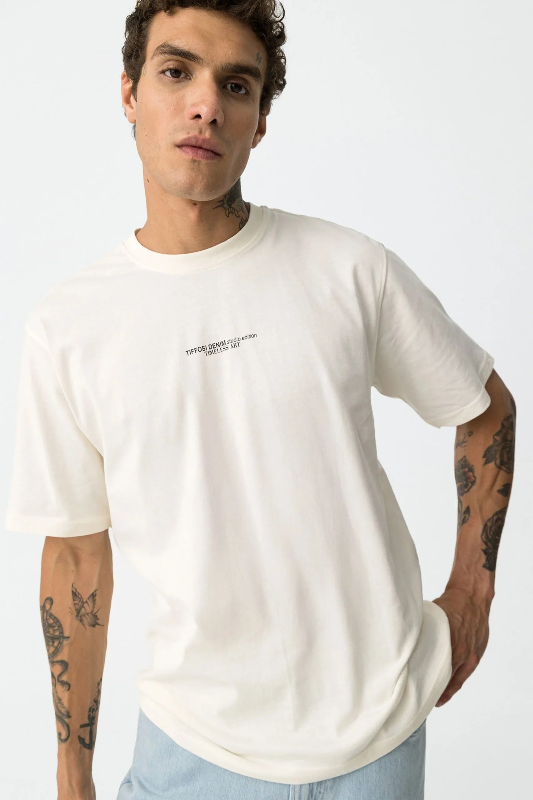 T-SHIRT ALPHA IN 100% COTONE CON STAMPA SUL RETRO - RELAXED FIT 10061480 - immagine 5