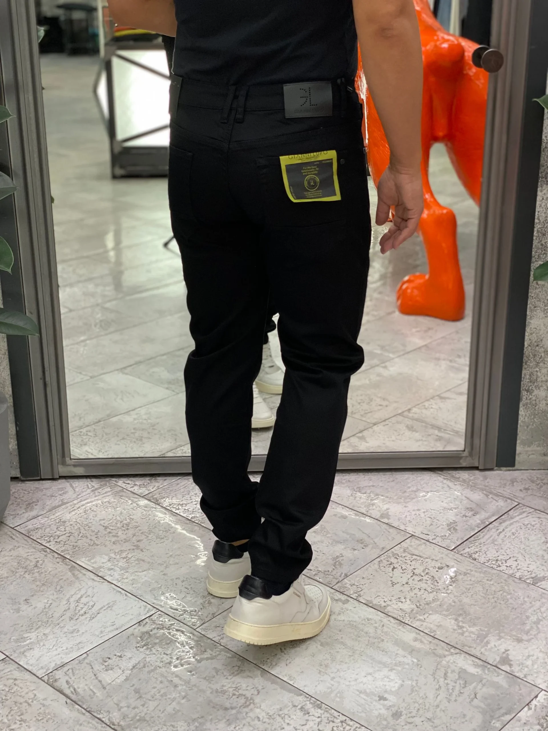 JEANS BRUCE 5 TASCHE ELASTICIZZATO - REGULAR/SLIM FIT GL2526YH.NER - immagine 5